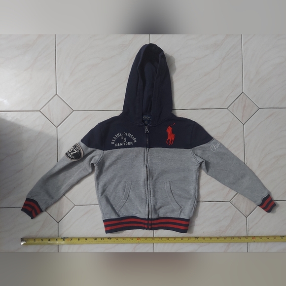 Ralph Lauren Big Pony Polo boys two-tone  hoodie - Picture 3 of 3